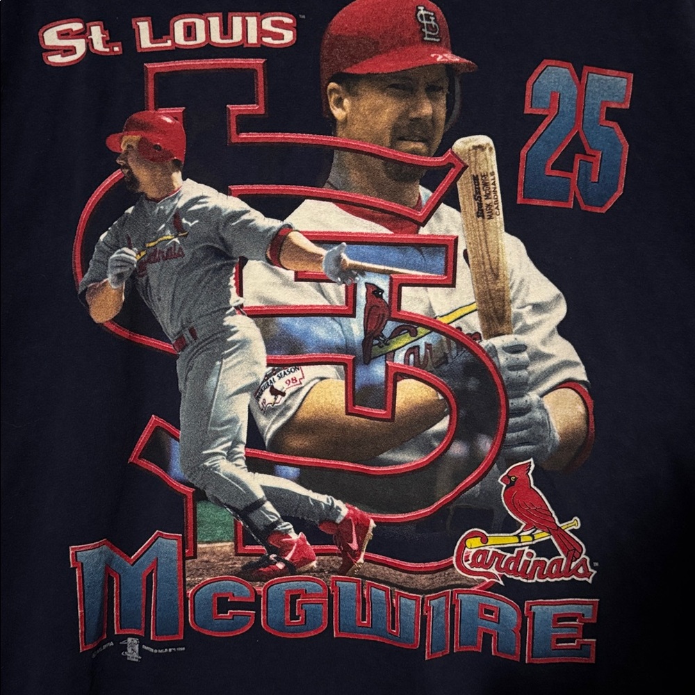 Vintage Mark McGwire St Louis Cardinals / XL / 1998 / MLB - Picture 6 of 6